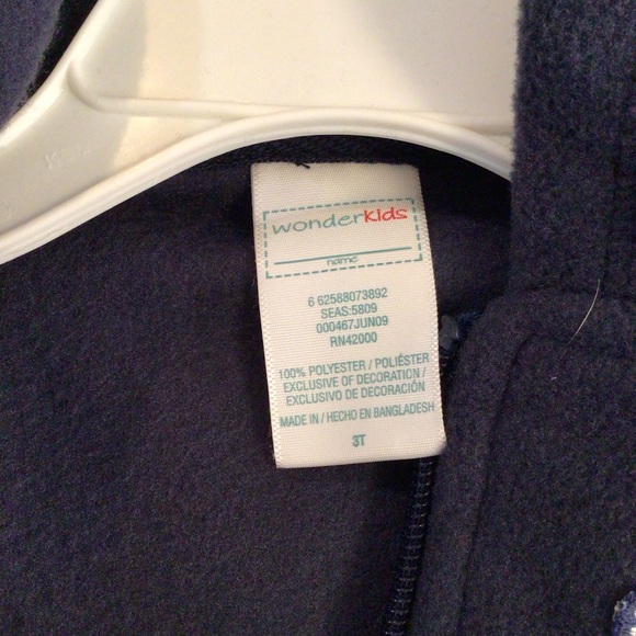 Fleece zip up jacket size 3 T - Picture 3 of 5